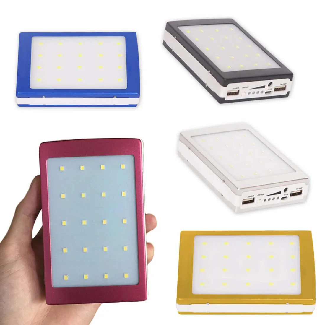 Портативное зарядное устройство на 30000 мАч с двойным выходом внешний аккумулятор