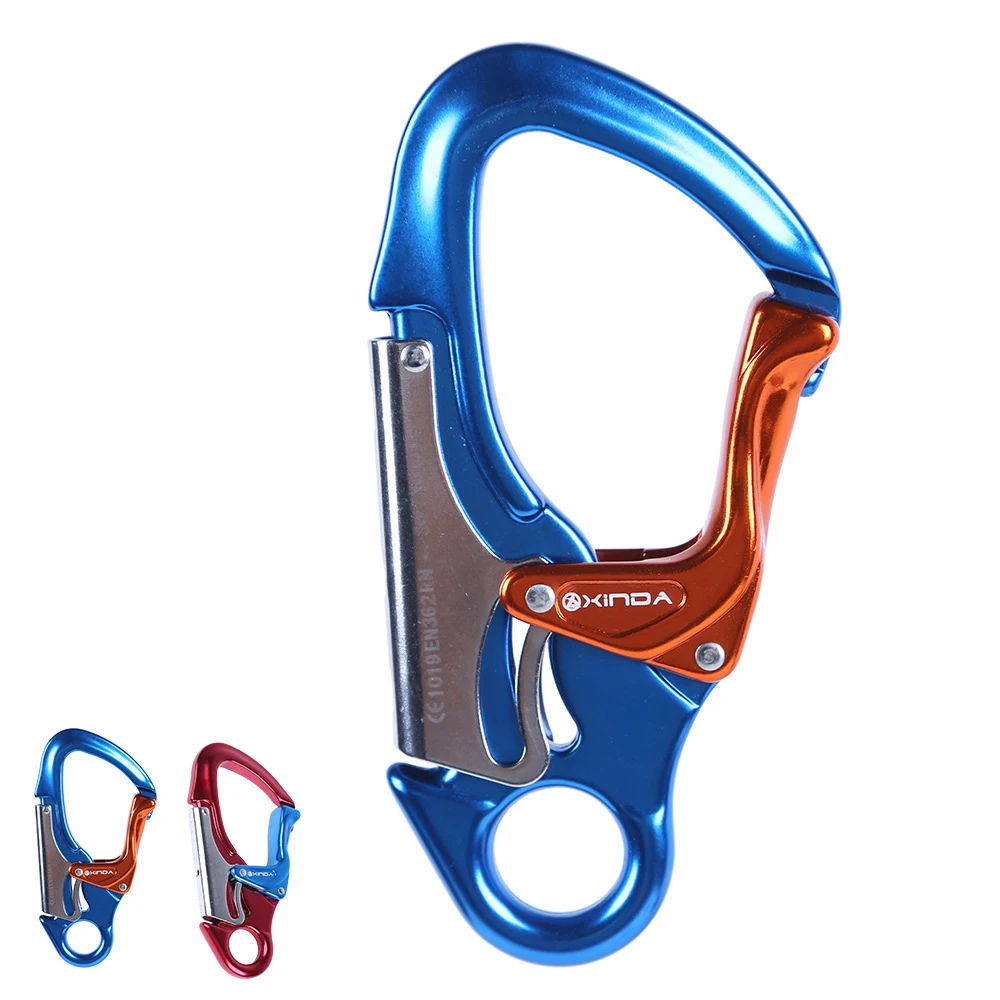 Xinda Komoku Hook Outdoor Climbing Exploration Aerial Safety Fire Rescue Security Lock Two Stages Automatic K | Спорт и развлечения