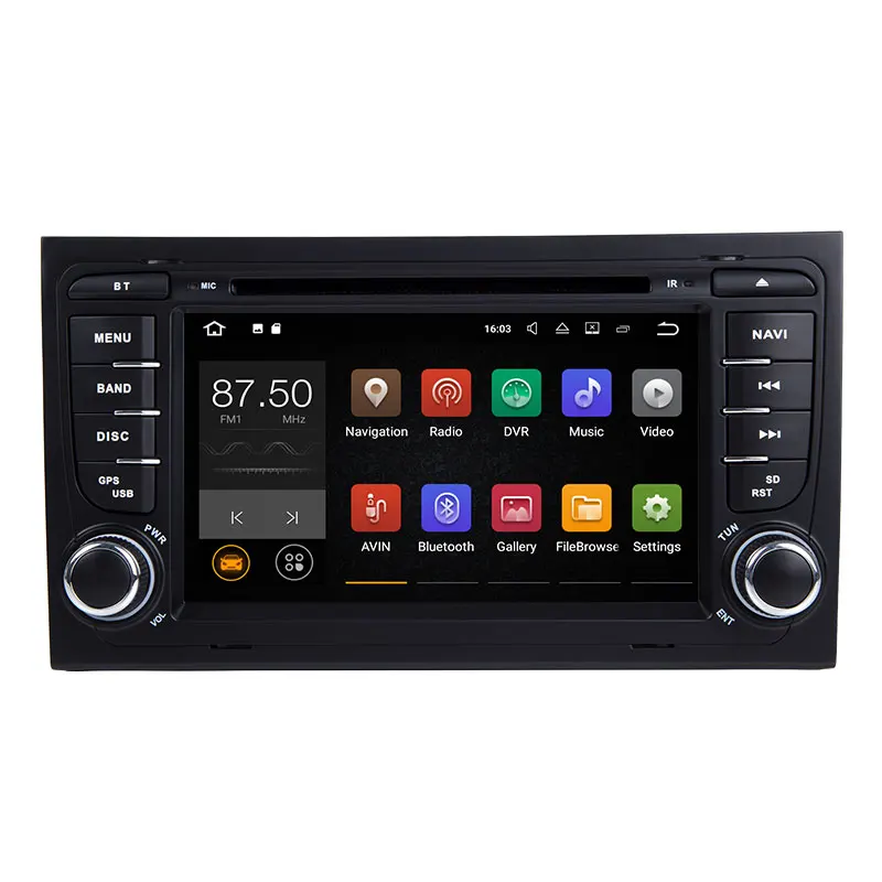 Josmile Авторадио 2 Din Android 8,1 автомобильный dvd-плеер для Audi A4 B8 S4 B6 B7 RS4 8E 8H B9 Seat Exeo 2002-2008 gps Навигация Аудио