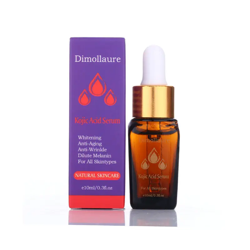 Kojic acid Dimollaure Kojic кислота Сыворотка гиалуроновая кислота удаление веснушек мелазма акне шрам пигмент меланин морщин отбеливание против старения сыворотка - Вес нетто: Kojic acid