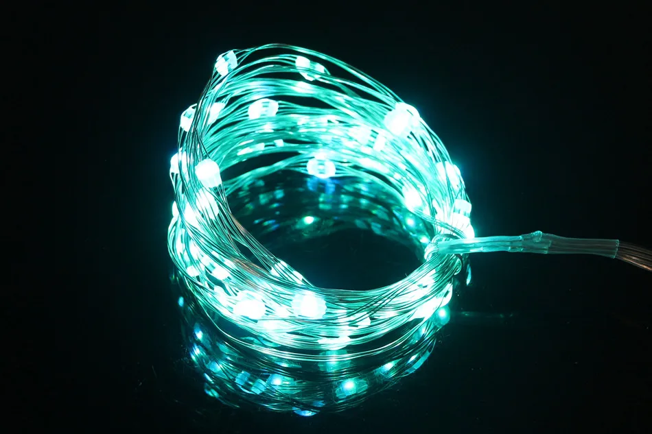 5 В USB Сказочный светильник RGB светодиодный гирлянда 5 м 50 светодиодный Рождественский гирлянда открытый светодиодный светильник s украшение вечерние свадебные праздники+ 24Key пульт дистанционного управления