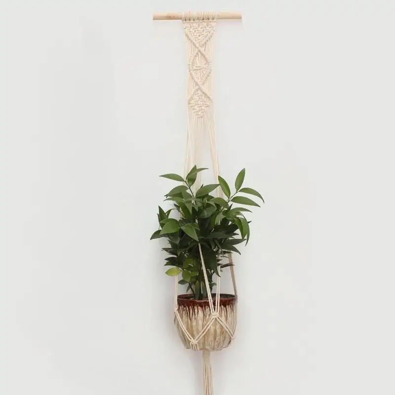 Настенная корзина ручной вязки для помещений и улицы|macrame plant hanger|plant hangermacrame |
