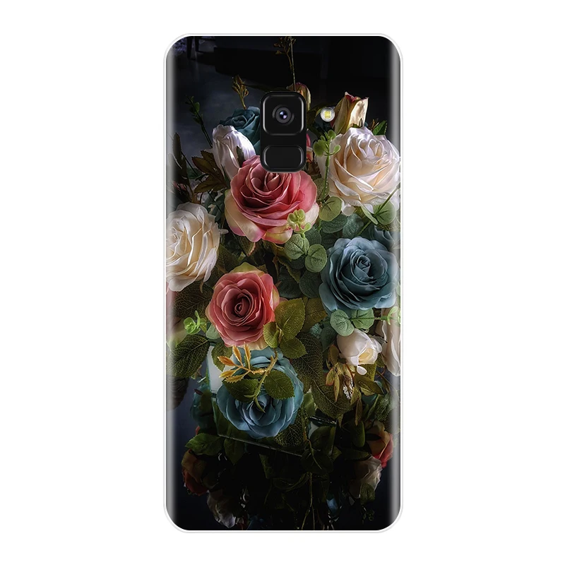 No.24 Чехол для телефона для samsung Galaxy A6 A8 плюс чехол для телефона из мягкого силикона ТПУ с рисунком милого кота Раскрашенная накладка на заднюю панель для samsung A3 A5 A7 чехол - Цвет: No.24