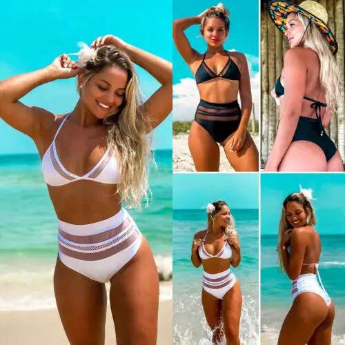 Женский сексуальный купальник с высокой талией купальный костюм женский