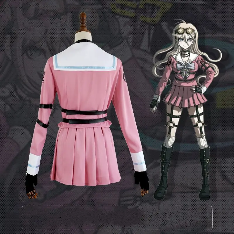 Амин Danganronpa V3 ирума Miu косплей костюм матроса на карнавал Хэллоуин Рождество