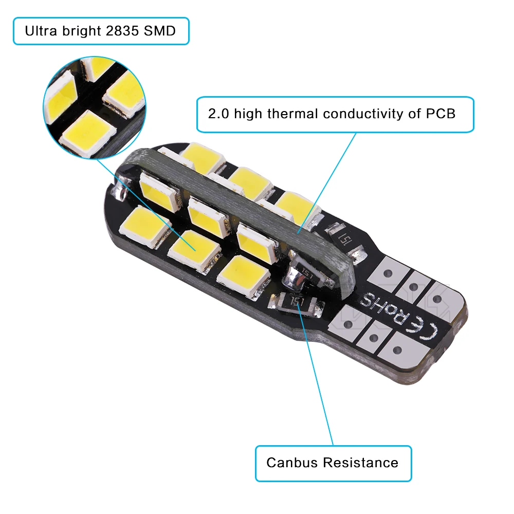 Бесплатная доставка 100 шт./лот T10 24led W5W led canbus 2835 smd LED t10 24smd автомобильный боковой