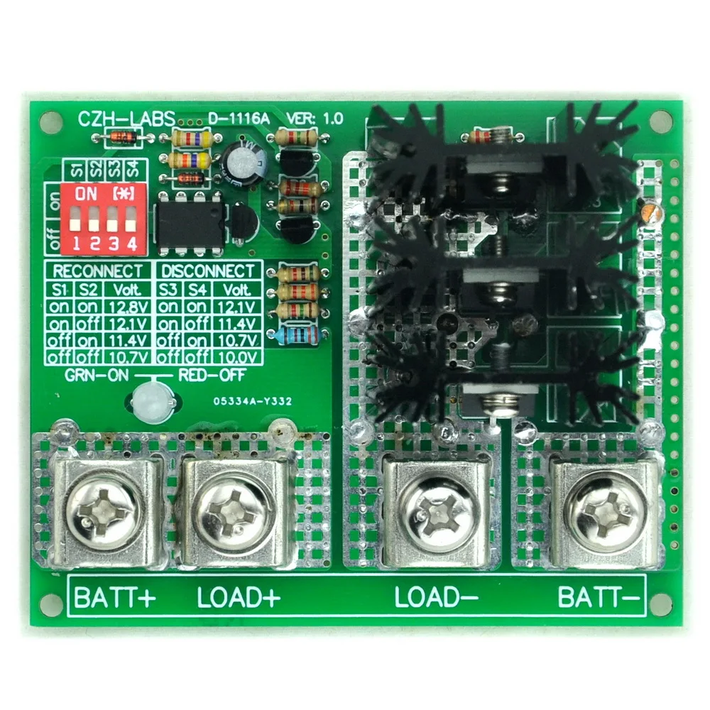 Отключение при низком напряжении LVD 12 В 80 А защита/продление срока службы батареи.
