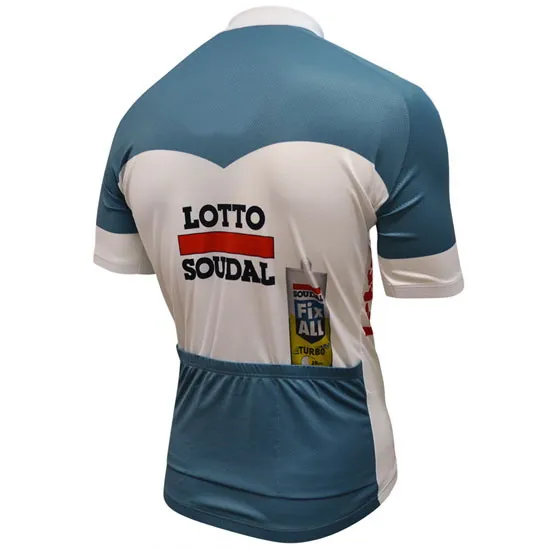 2018 LOTTO SOUDAL FIX все мужские велосипедные Джерси с коротким рукавом велосипедная