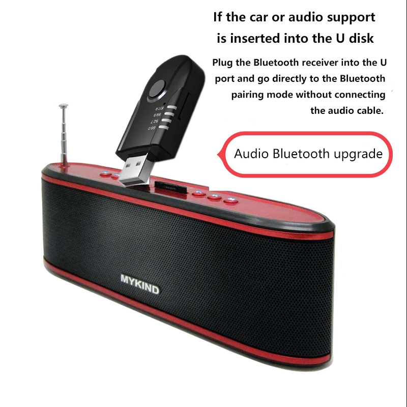 Автомобильный bluetooth приемник 3.5aux/USB двойной выход Hands Free 3 5 мм Aux беспроводной