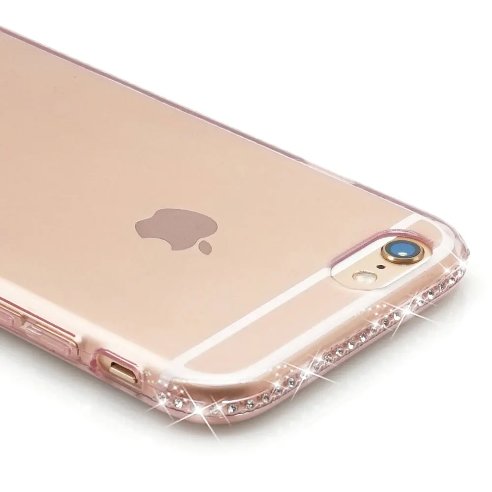 Ascromy для iPhone 7 Чехол Блестящий силиконовый прозрачный чехол X S Max XS XR 8 Plus 6 6S