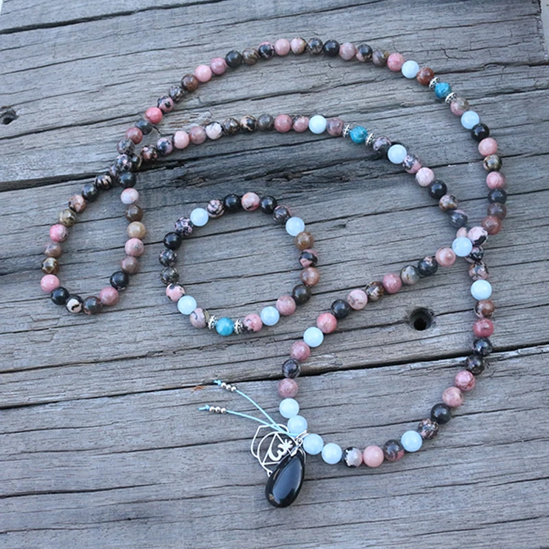 8 мм натуральный камень Бусины аквамарин черный красный мощность чакра наборы