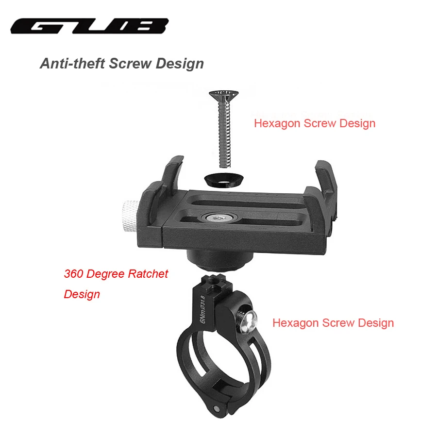 GUB Plus 3 алюминиевый держатель для телефона велосипеда MTB горный велосипед