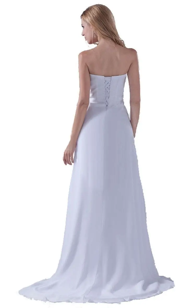 ANGELSBRIDEP летнее стильное пляжное свадебное платье с милой аппликацией Robe De Mariage