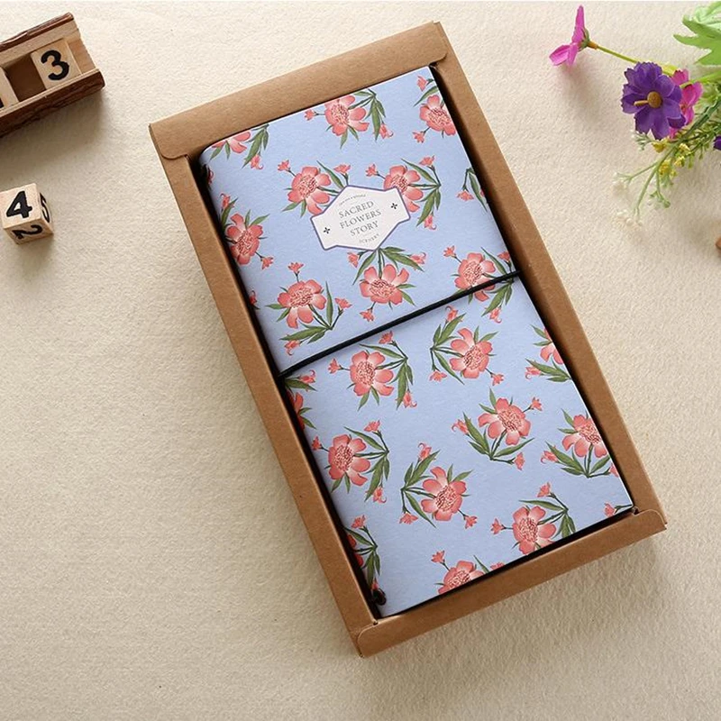 Creative The flowers are open paper Cover Planner Notebook Diary Book Exercise Composition Binding Note Notepad Gift Stationery |