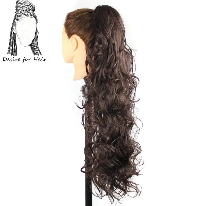 T1B/33 Desire for hair 30 дюймов длинные вьющиеся когти клип конский хвост термостойкие синтетические шиньоны поддельные волосы для наращивания - Цвет: T1B/33