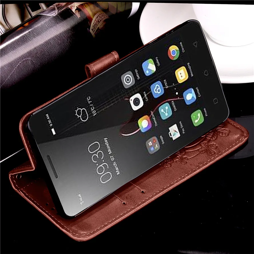 Кожаный чехол кошелек для lenovo Vibe C A2020 A2020a40 DS Магнитный флип из искусственной кожи