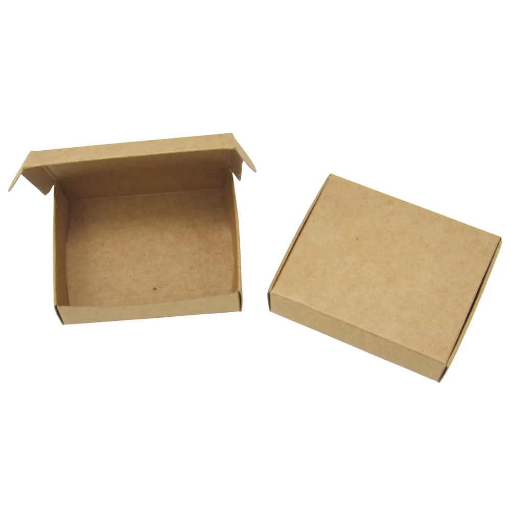 25Pcs 13*9.5*3cm kraft paper craft box small cardboard packing/package candy gift card photos packaging boxes | Дом и сад