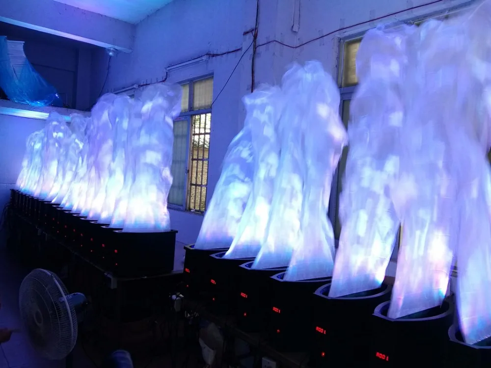 RGB 3в1 светодиодный тканевый Шелковый(1,5 м) DMX светильник с пламенем, Рождественский светильник, имитирующий пламя, светильник, костер, вечерние, сценический, поддельный огненный фонарь светильник