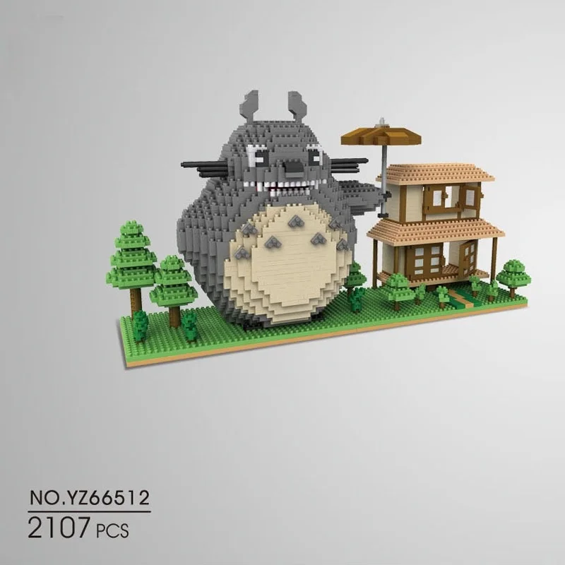 Классические Мультяшные картинки Hayao Miyazaki микро алмазные строительные блоки