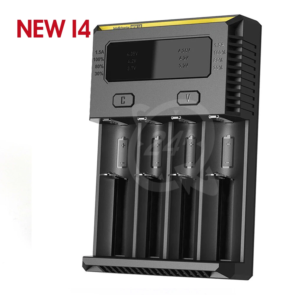 100% оригинальное зарядное устройство Nitecore I8 Новинка I2 I4 ЖК интеллектуальное Li Ion