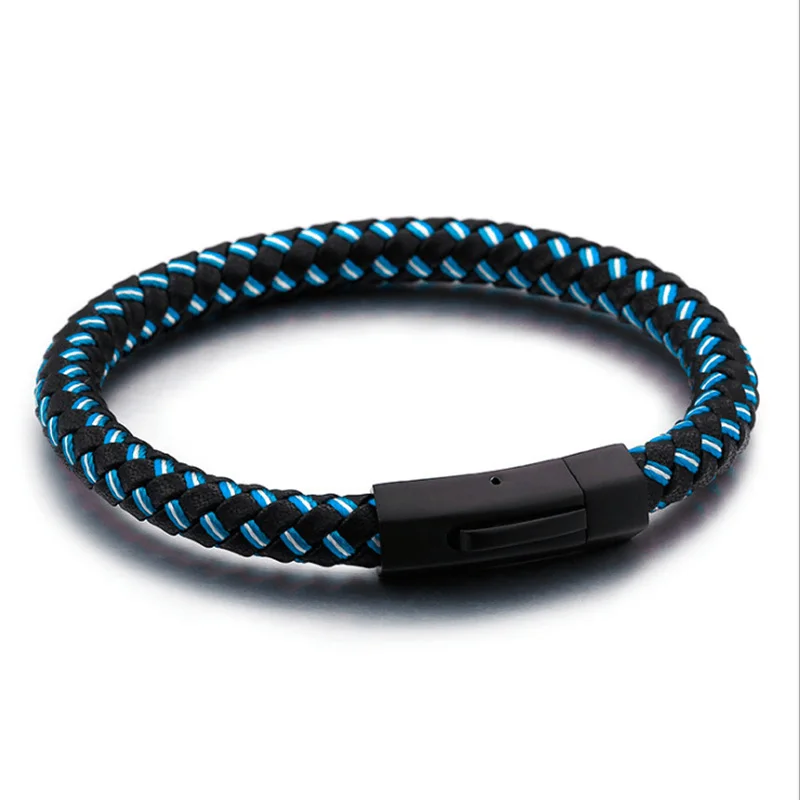 Мужские браслеты 2018 плетеная цепочка из натуральной кожи Женские Ювелирные