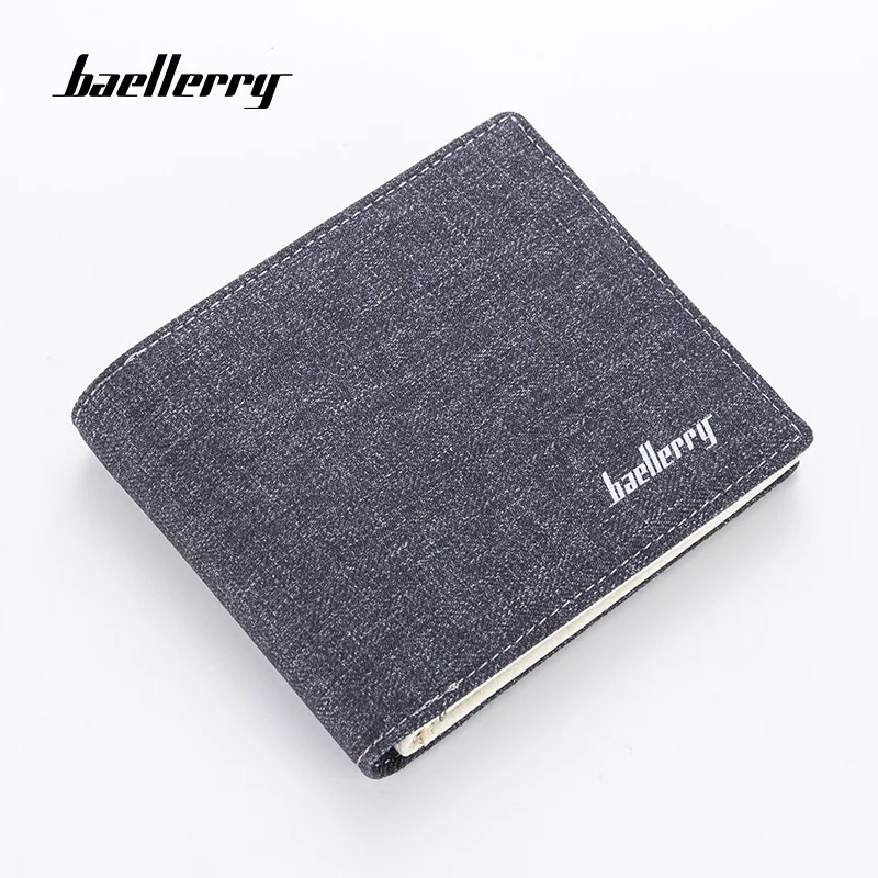 Мужские кошельки baellerry,, роскошный бренд, мужской кошелек, Холщовый короткий кошелек, Ретро стиль, кошелек на молнии, мужской кошелек, Carteira Masculina
