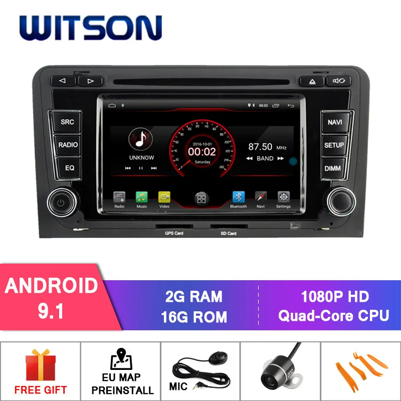 Автомагнитола WITSON на Android 9 0 с GPS 2 гб озу 16 пзу поддержкой wi fi 3G 4G|Автомагнитолы| |
