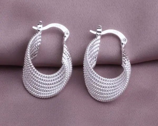 Посеребренные серьги серебряные модные ювелирные Polyline/bjiakпа fiuaoaba AE077 | Украшения