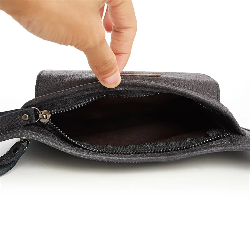 100% натуральная кожа поясная сумка модные мужские сумки из коровьей кожи