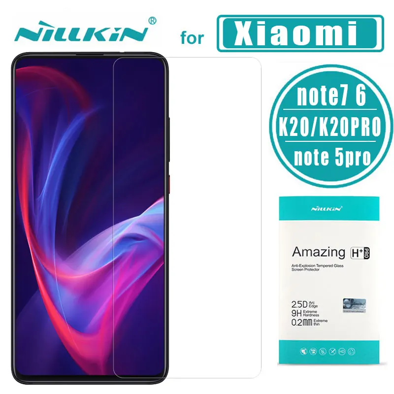 Закаленное стекло Nillkin 9H + Pro для Xiaomi Redmi k20 Note 8 Защита экрана 7 6 5 стекло|Защитные