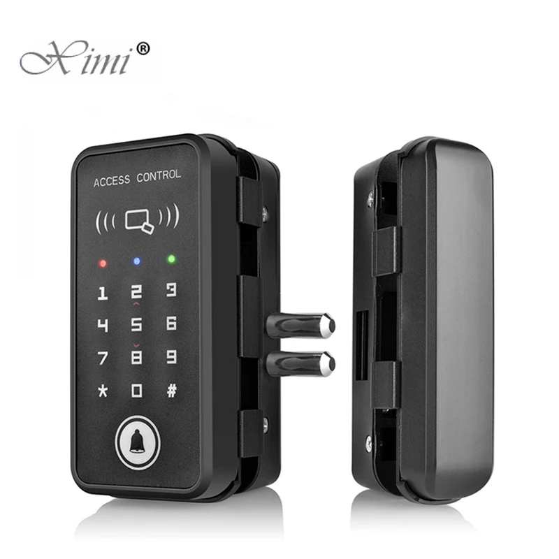 Тренажер с одинарными и двойной безрамные Стекло дверной замок для офиса Пароль