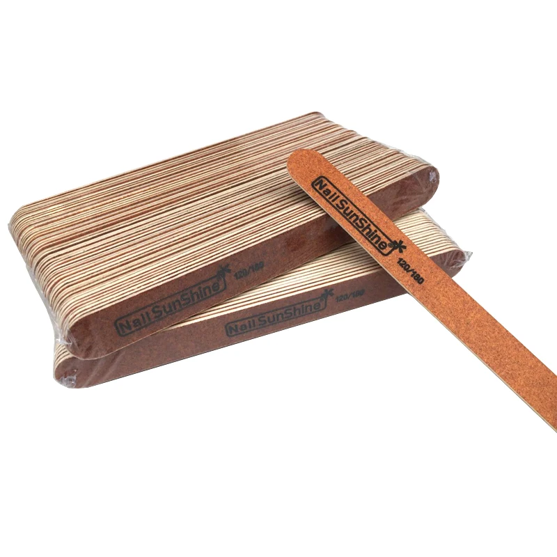 Новинка 2018 профессиональные деревянные пилочки для ногтей зернистость 120/180