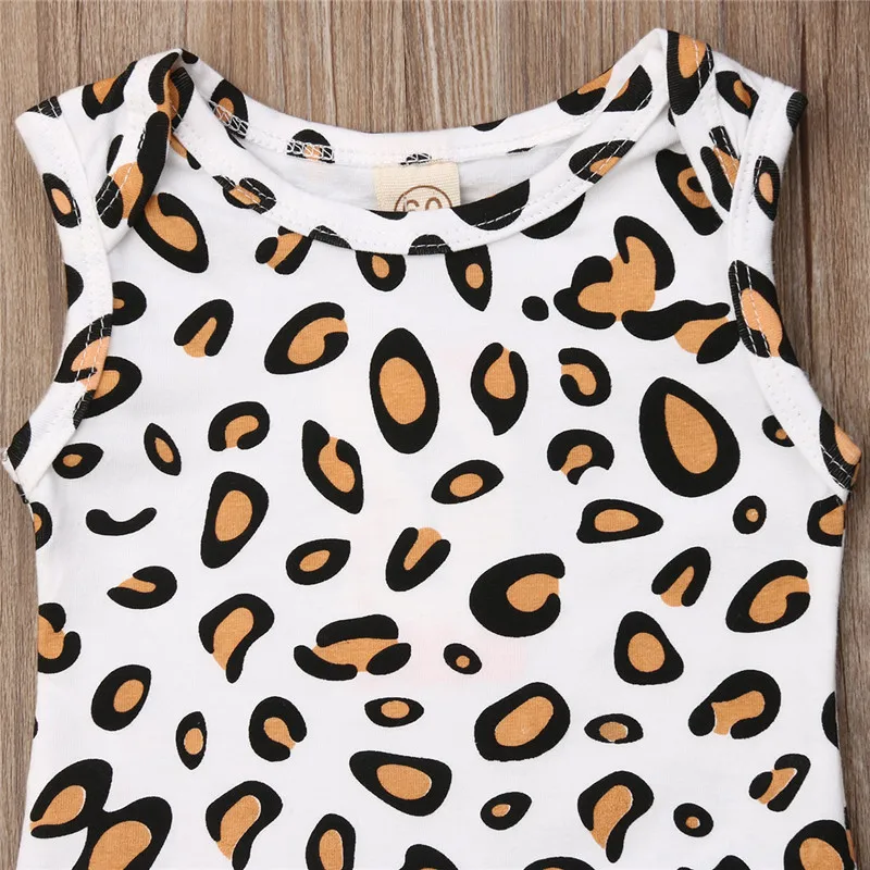 Pudcoco/2019 милые леопардовые комбинезоны для новорожденных мальчиков и девочек +