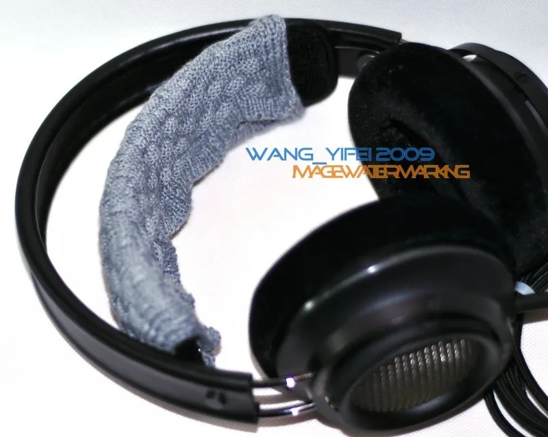 Повязка на голову ручной вязки из чистой шерсти подушка для наушников Philips Fidelio X1