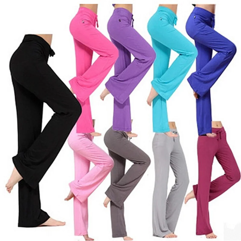 Новинка 2020 женские штаны для йоги однотонные брюки на шнуровке с высокой талией