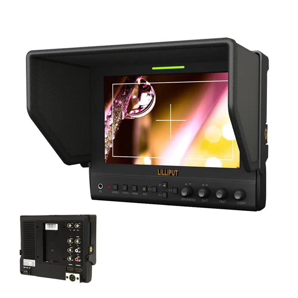 

Монитор Lilliput, 7 дюймов, 663/S2, 3 г, SDI, 1280*800, IPS-панель, СВЕТОДИОДНЫЙ монитор, HD полевой монитор, HDMI, SDI и алюминиевый чехол