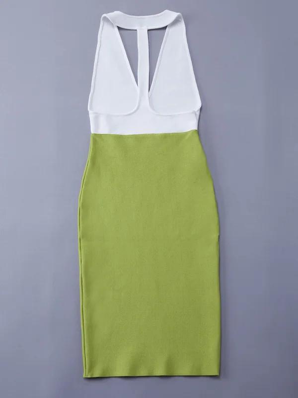 Хит продаж женское однотонное сексуальное платье телесного цвета с v-образным