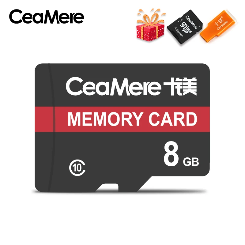 8 Гб CeaMere карта памяти 256 ГБ 128 Гб 64 Гб U3 UHS-3 32 ГБ Micro sd карта класс 10 UHS-1 флэш-карта памяти Microsd TF/sd карта s для планшета - Емкость: 8 Гб