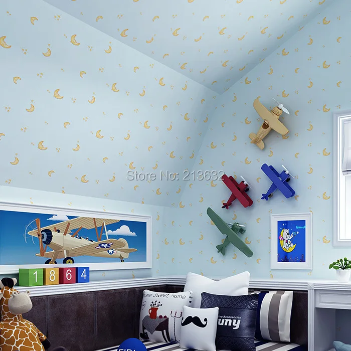 ZXqz 27 Environmental protection non-woven wallpaper _ factory direct environmental the moon and stars | Дом и сад
