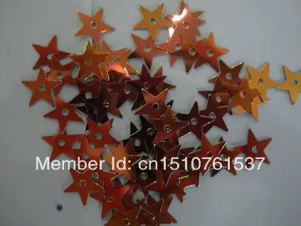 13mm star shape golden shining sequin | Дом и сад