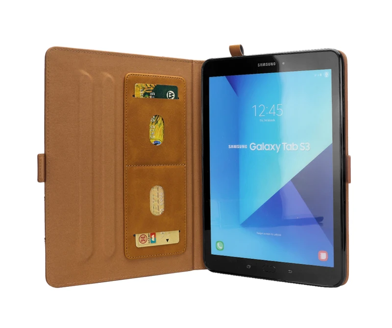 Многофункциональный кожаный чехол в стиле ретро для samsung Galaxy Tab S3, 9,7 дюймов, T820, бизнес-стенд, смарт-чехол для samsung Tab T825