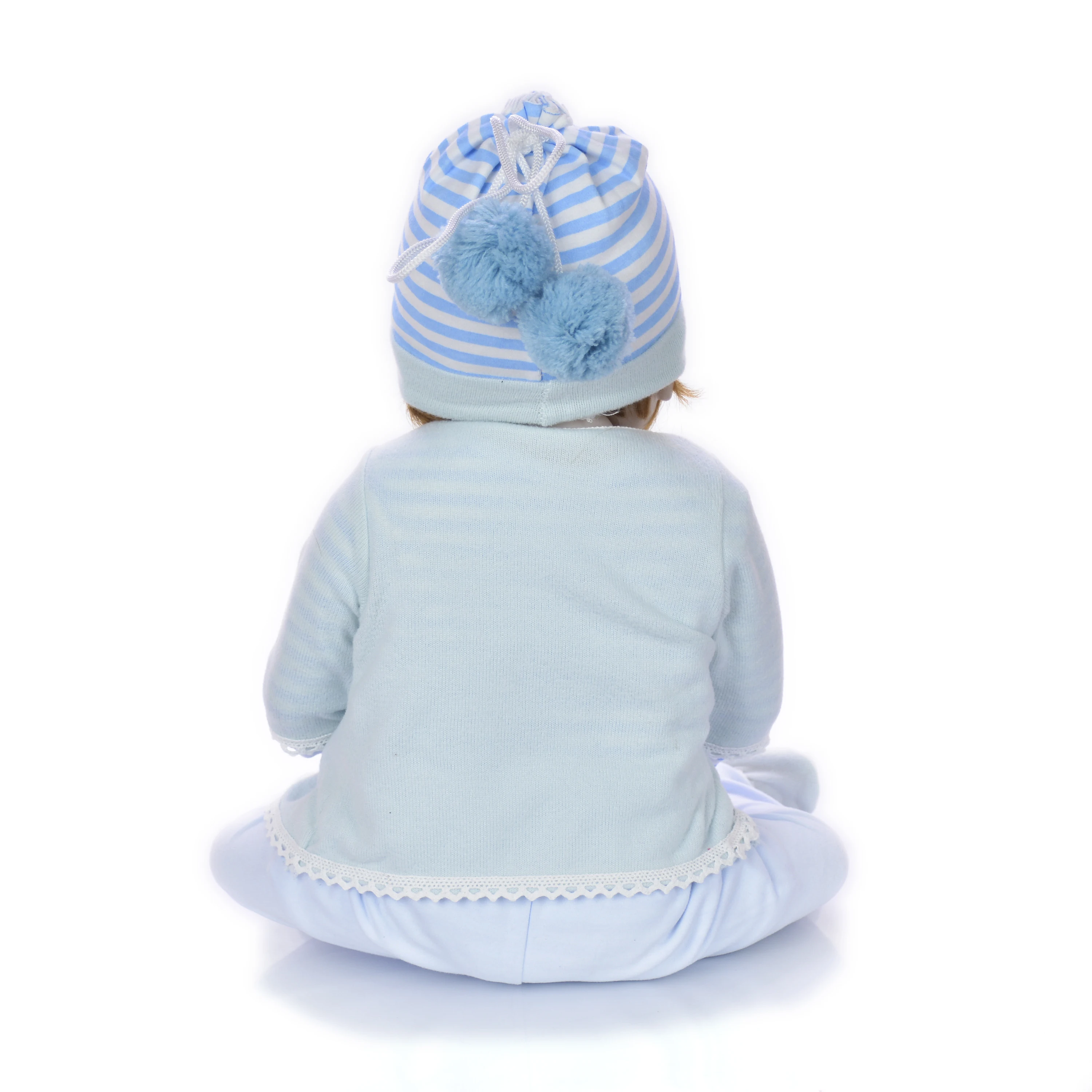 

KEIUMI 23 Inch 55 cm Reborn Baby Dolls Full Body Silicone Real Gentle Touch Boy Doll Baby Toy For Toddler Gift Early Education