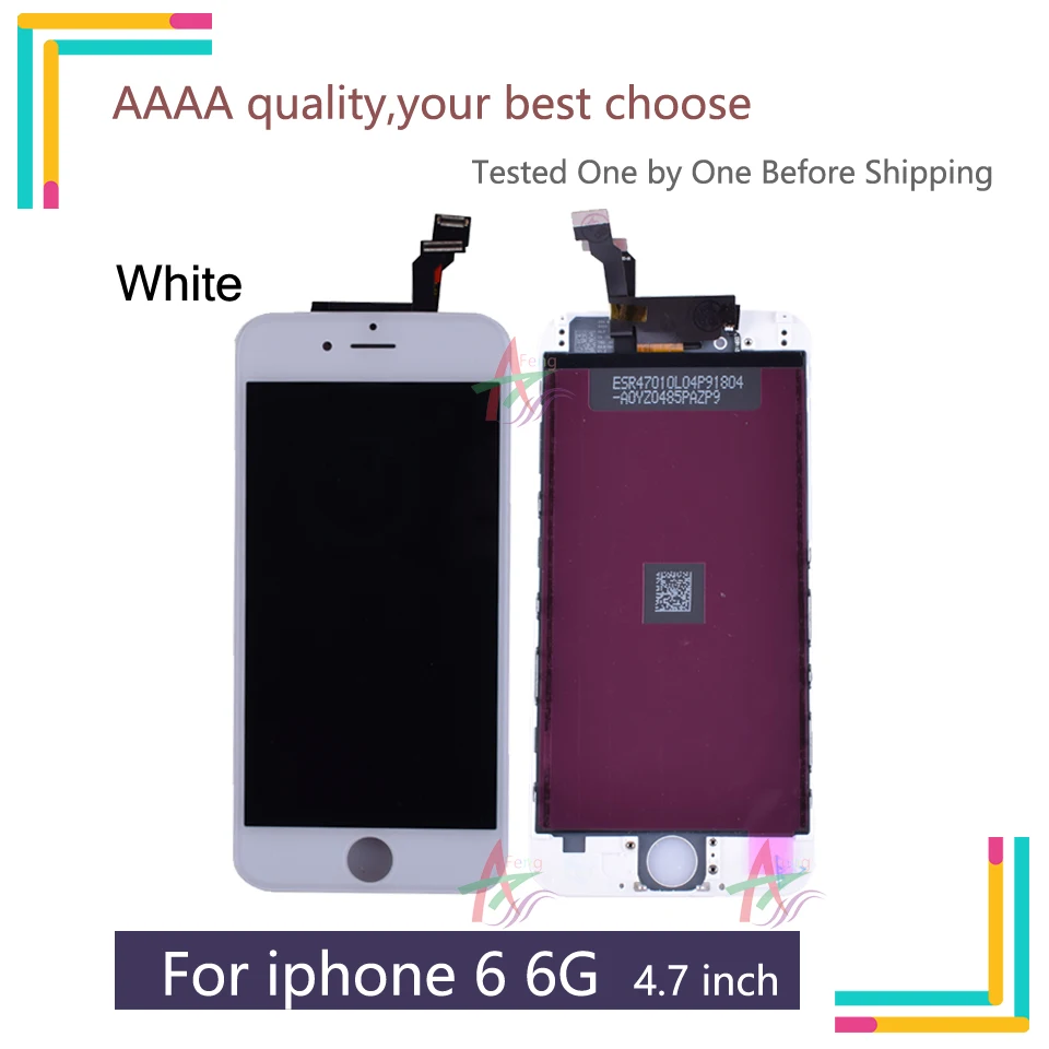Оригинальный ЖК экран для iPhone 6 6G дисплей дигитайзер сенсорный iphone6 Полный
