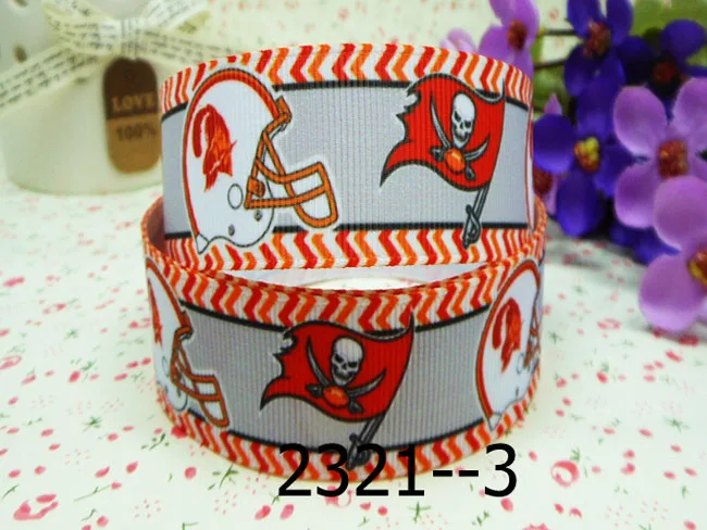 [IuBuFiGo] 10Y 7/8 &quotперсонажи напечатаны Grosgrain ленты 22 мм спортивные знак команды X2321