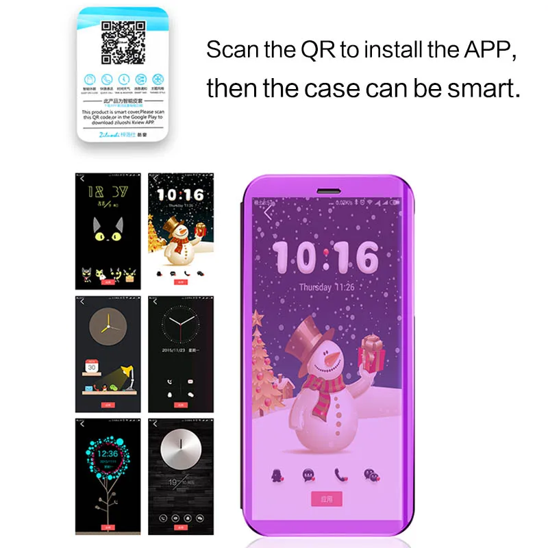 Зеркальное гальваническое покрытие Флип Смарт сна Кожаный чехол для samsung Galaxy J5 2017