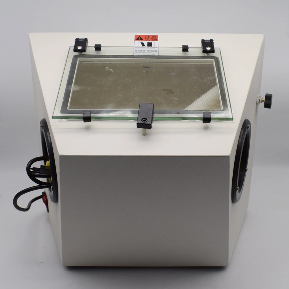220V Portable Jewelry Sandblasting Machine Diagonal Sandblaster Machine for Jewelry Dental Lab