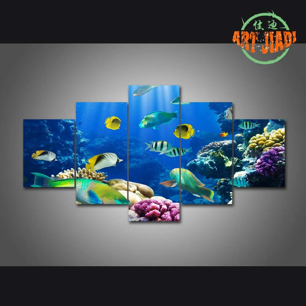 5 шт./компл. Картина на холсте настенная живопись для украшения стен домашнего