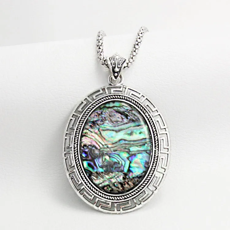 OCESRIO новый модный большой кулон ожерелье в виде ракушки богемное индийские