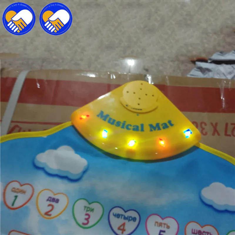 Русский обучающий коврик Игровой музыкальный с алфавитом игровой звуками