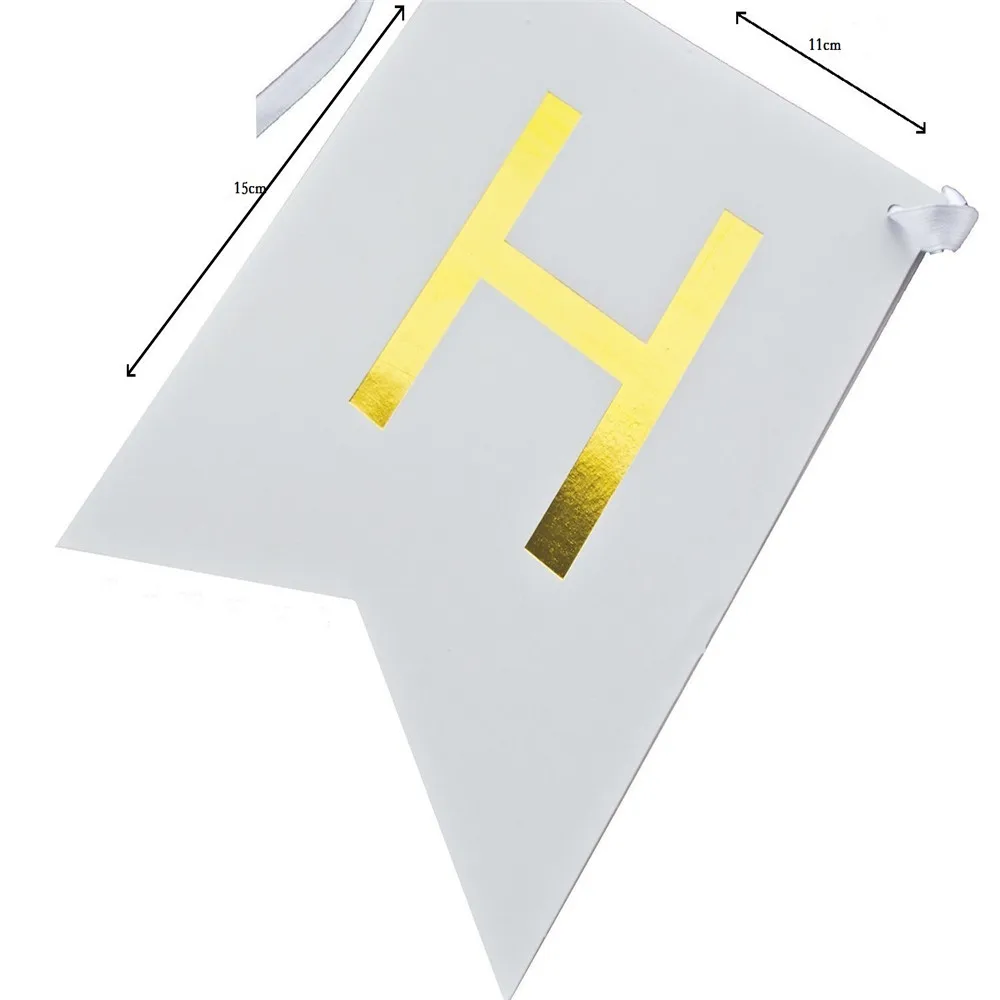 1 Набор С Днем Рождения фотобудка реквизит баннеры золотые буквы висячая